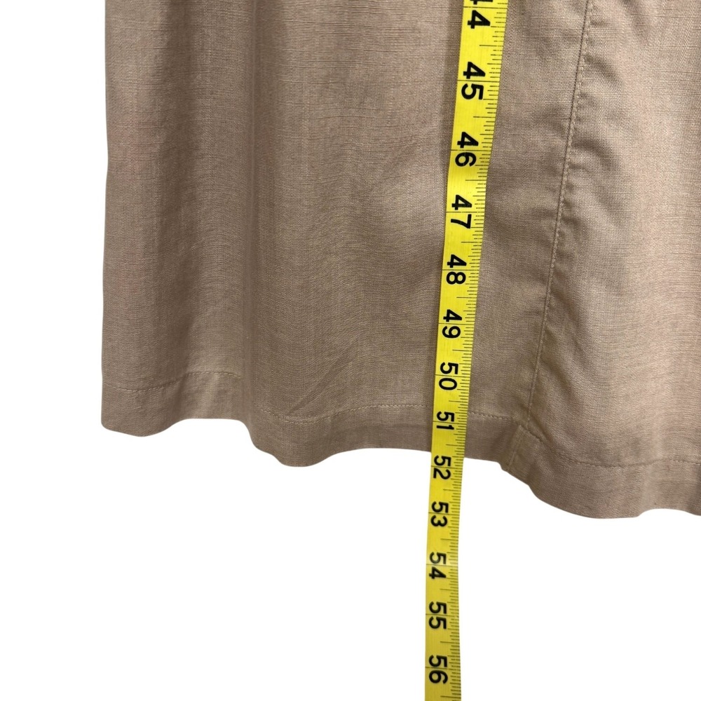 J Jill Button-Front Maxi Dress, Size XL, A-Line, Cap Sleeves, Tencel Cotton NEW - Picture 6 of 11